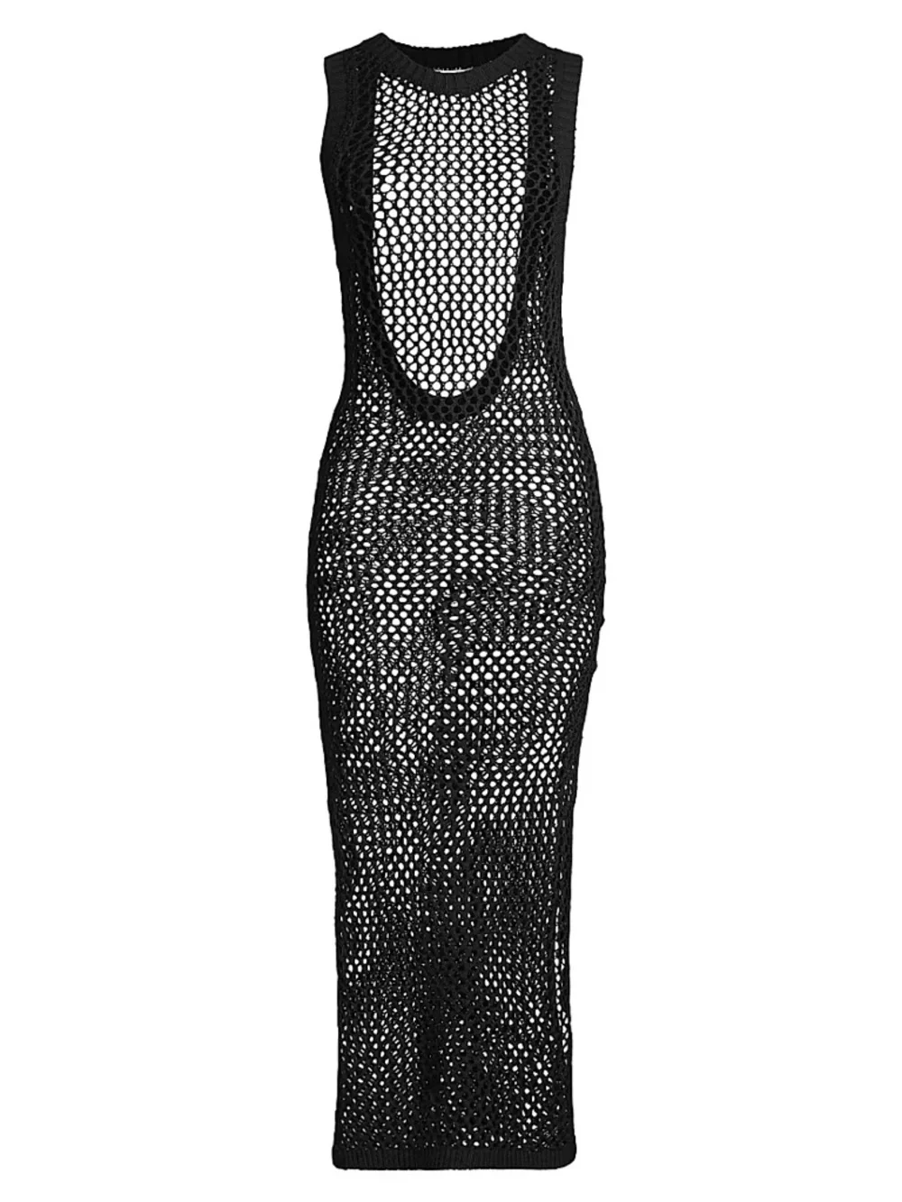 Beach Riot Holly Sheer Open Knit Cover-Up Dress, Size S - Picture 2 of 8